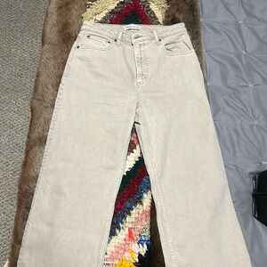 Women's Beige Abercrombie and Fitch Jeans